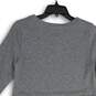 NWT Loft Womens Gray Long Sleeve Crew Neck Pullover Swing Dress Size XS image number 4