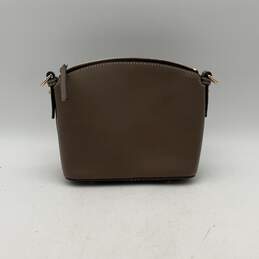Dooney & Bourke Womens Brown Gray Leather Detachable Strap Crossbody Bag alternative image