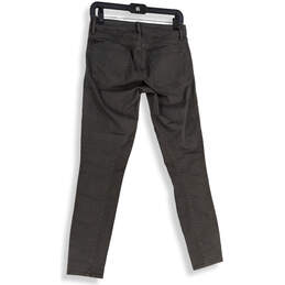 NWT Womens Gray Denim Medium Wash 5-Pocket Design Skinny Leg Jeans Size 27 alternative image
