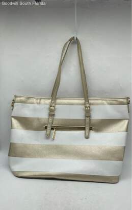 Michael Kors Womens White Gold Color Handbag