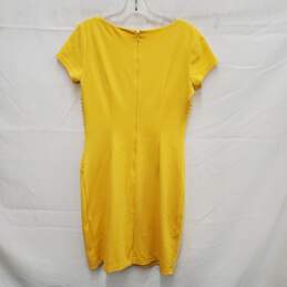 Ellen Tracy WM's Chic Summer Yellow Cocktail Sheath Dress Size SM alternative image