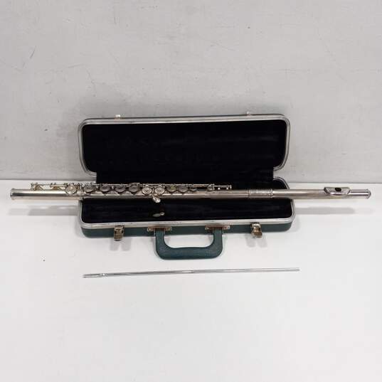 Vintage Bundy Selmer Closed Hole C Flute w/ Hard Shell Case image number 1