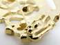 Vintage Kenneth Jay Lane for Avon Icy Rhinestone Gold Tone Crown Brooch 13.3g image number 2