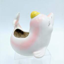 Inarco Anthropomorphic Pink Whale Dolphin Planter E2798 alternative image