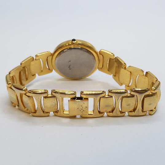Oleg Cassini 29 Case Gold Tone Unique Bracelet Quartz Watch image number 7