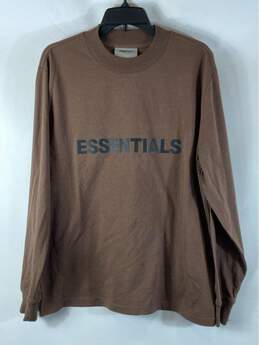 Essentials Fear of God Brown Long Sleeve - Size SM