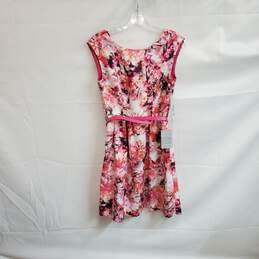 Eliza J Pink Floral Patterned Shift Dress WM Size 4P NWT