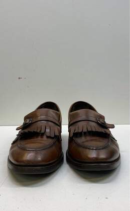 Tod's Brown Leather Kiltie Casual Moccasin Loafers Men's Size 8 alternative image