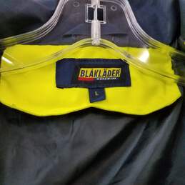 Blaklader Workwear Safety Yellow Jacket Harley Davidson Patch Size Large