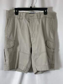 Polo Ralph Lauren Mens Beige Cotton Pockets Flat Front Cargo Pants Size 38