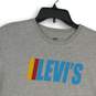 Levi's Mens Gray Graphic Print Crew Neck Short Sleeve Pullover T-Shirt Size L image number 3