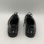 Mens Black Leather Studded Round Toe Lace-Up Oxford Dress Shoes Size 8.5 image number 4