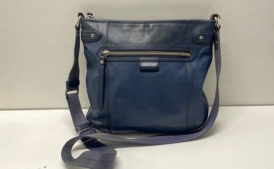Coach Navy Blue Leather Crossbody Bag C1357-F23948 image number 1