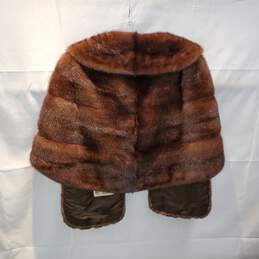 Elegante A Lisko Original Brown Mink Fur Jacket No Size Tag alternative image