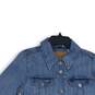 Levi Strauss & Co. Womens Light Blue Denim Long Sleeve Button Front Jacket Sz M image number 3