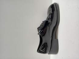Perry Ellis Evening Men's Black Patent Leather Derdy Shoes Size 9.5