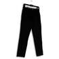 NWT Womens Black Slim Fit Workday Khaki Smart 360 Flex Chino Pants Sz 28x32 image number 2