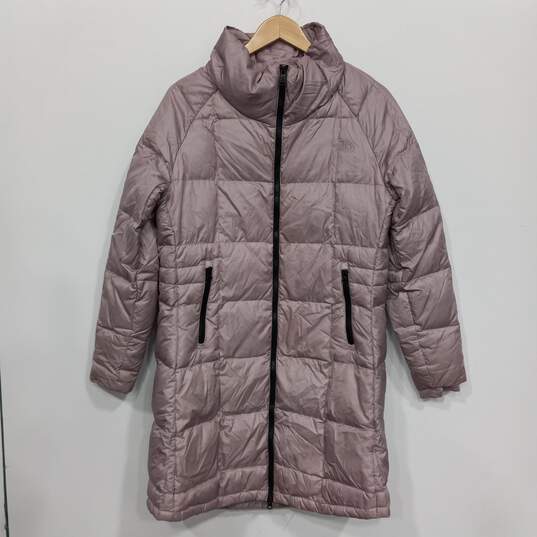 The North Face Down Purple Parka Women's Size M image number 1