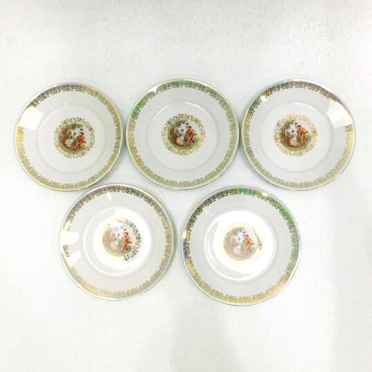Vintage Fortuna Eisenberg Madonna China Plates And Dessert Plates image number 6