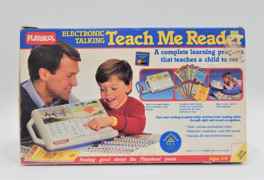 Vintage Playskool Electronic Talking Teach Me Reader 1986 image number 1