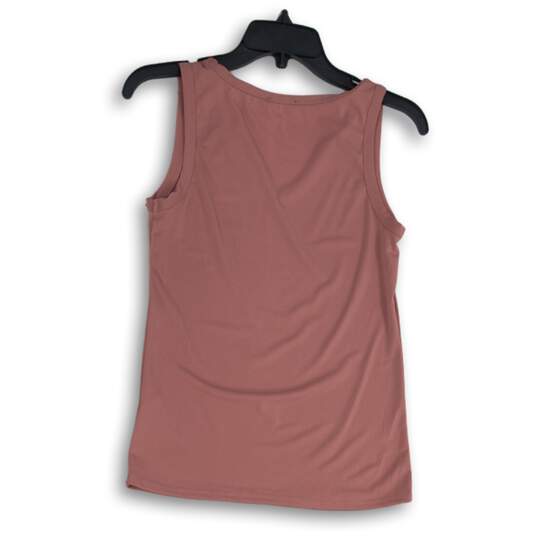 NWT Olivia Rae Womens Pink V-Neck Sleeveless Pullover Tank Top Size M image number 2