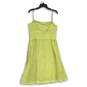Ann Taylor Womens Green Floral Square Neck Spaghetti Strap A-Line Dress Size S image number 2