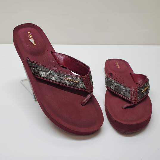 Coach Thong Casual Sandals for Women Sz 11B image number 1