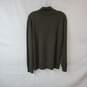 Untuck It Olive Green 1/4 Zip Extra Fine Merino Wool Pullover MN Size M image number 2