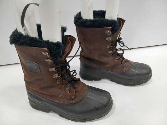 Sorel Men's 10" Rubber Toe Duck/Work/Hunting/Winter Boots Size image number 3