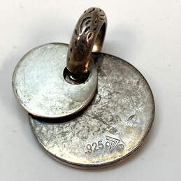 Designer Silpada 925 Sterling Silver Hammered Round Shape Pendant alternative image
