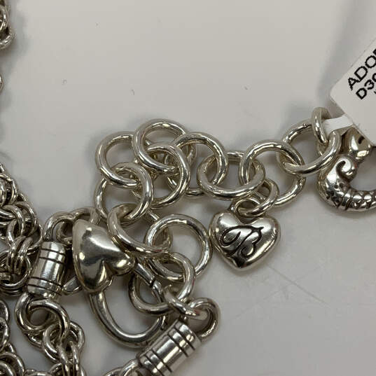Designer Brighton Silver-Tone Adjustable Adore Me Heart Pendant Necklace image number 4