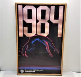 1984 Los Angeles Olympiad Official  Framed Poster