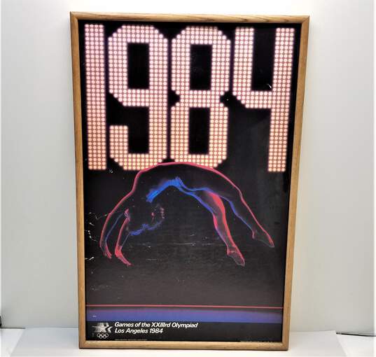 1984 Los Angeles Olympiad Official  Framed Poster image number 1