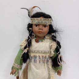 Native American Girl 16 Inch Doll w/ Dream Catcher