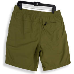 Mens Green Flashdry Slash Pocket Elastic Waist Athletic Shorts Size Large alternative image