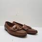 Steeple Gate Brown Leather Kilt Tassel Loafers Shoes Men's Size 9.5 M image number 3
