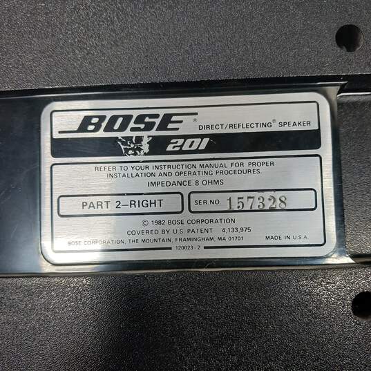 Vintage Bose 201 Direct Reflecting Speaker Set image number 5