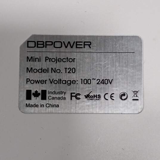 DBPOWER White Mini Projector Model T20 image number 8