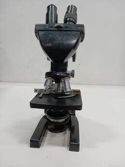 Vintage Spencer Monocular Microscope In Case With Multiple Lenses alternative image