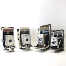 Lot of 4 Assorted Vintage Polaroid Land Cameras-95, 800, 850 & Land