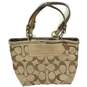 COACH 10445 Brown Signature Canvas Tote Bag image number 1