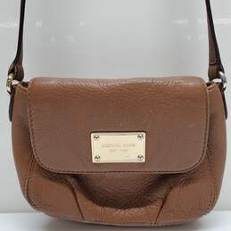 Michael Kors Brown Leather Crossbody Bag