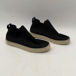 Rothy's Womens Black White Mesh Slip-On Round Toe Flat Sneaker Shoes Size 8
