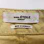 Mens Yellow Cotton Comfort Pockets Mid Rise Skinny Leg Jeans Size 34 image number 3