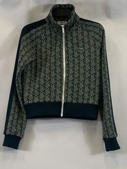 Lacoste Green Cropped Jacket - Size Medium