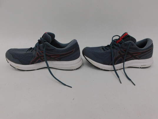 Asics Gel Contend 7 Running Shoes Gray/Red Size: 10 image number 4