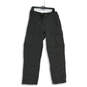 Mens Gray Flat Front Pockets Belted Straight Leg Cargo Pants Size Medium image number 1