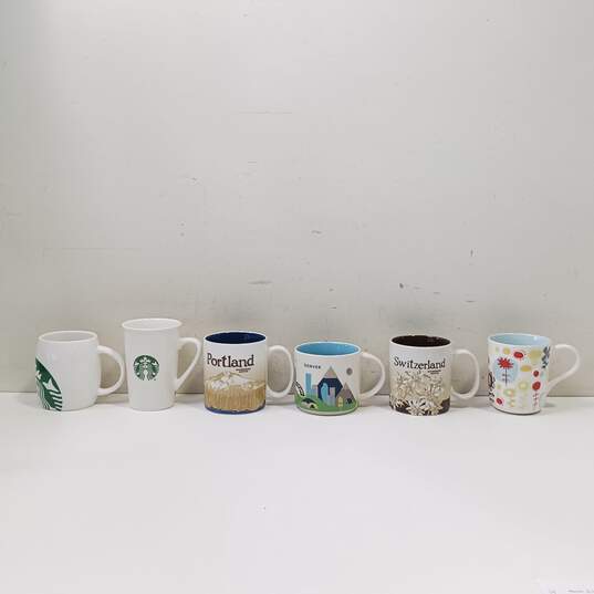 Set of 6 Starbucks Mugs image number 1