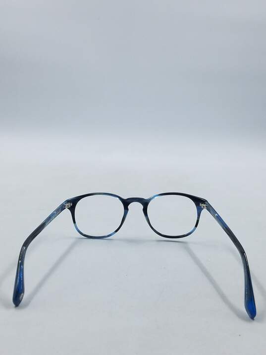 Warby Parker Marbled Blue Downing Eyeglasses image number 3