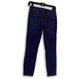 Womens Blue Denim Mercantile Medium Wash Pockets Skinny Leg Jeans Size 26 alternative image